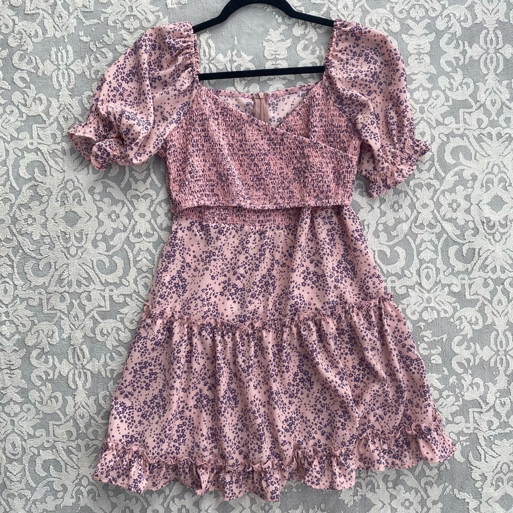 GOODNIGHT MACAROON floral mini dress.